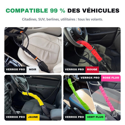 Verrox Pro™ — L'antivol de volant qui rend votre voiture involable