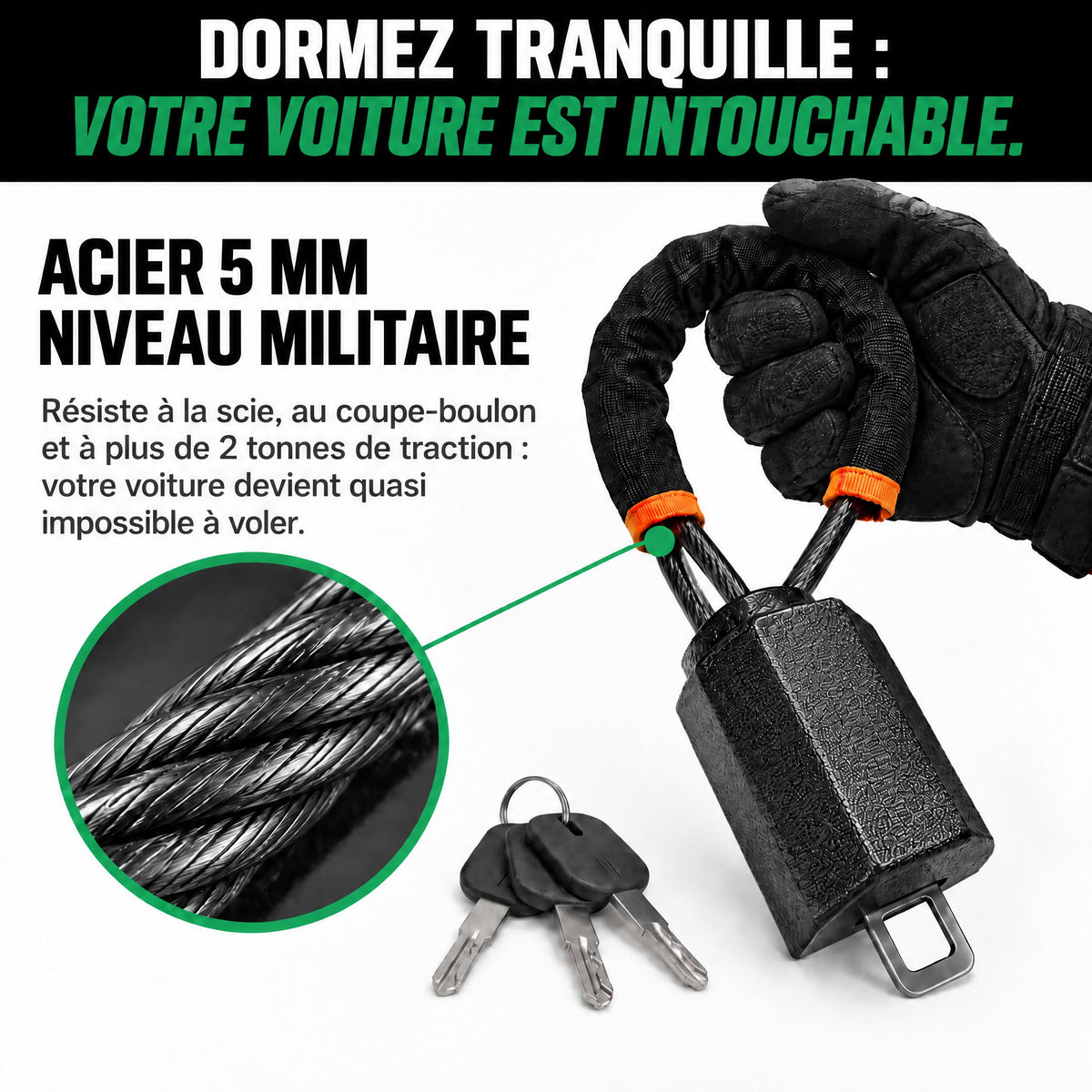 Verrox Pro — acier 5 mm niveau militaire
